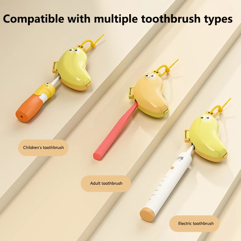 Banana Toothbrush Protective Cap Must-Have Portable Toothbrush Holder Brush Cap Case Compact and Convenient Hiking Camping