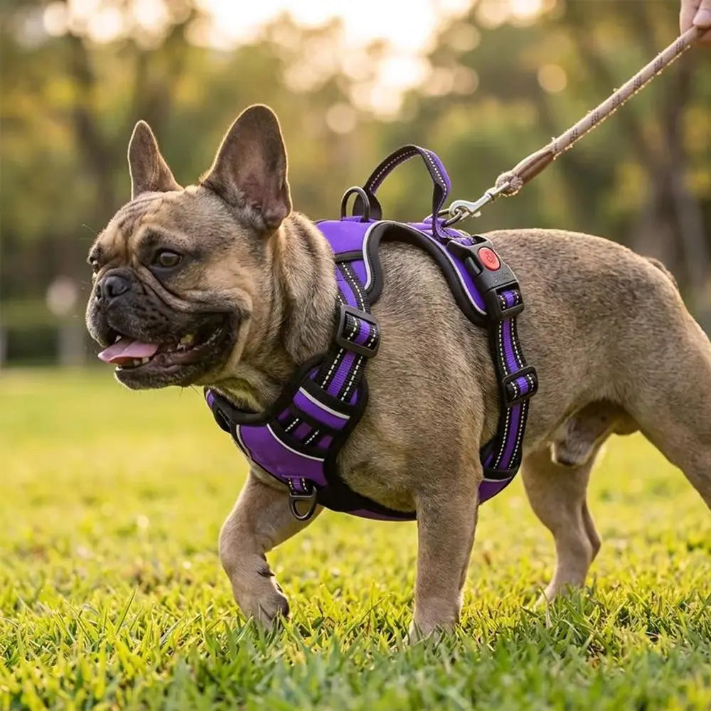 Dog harness size guide from small to extra large