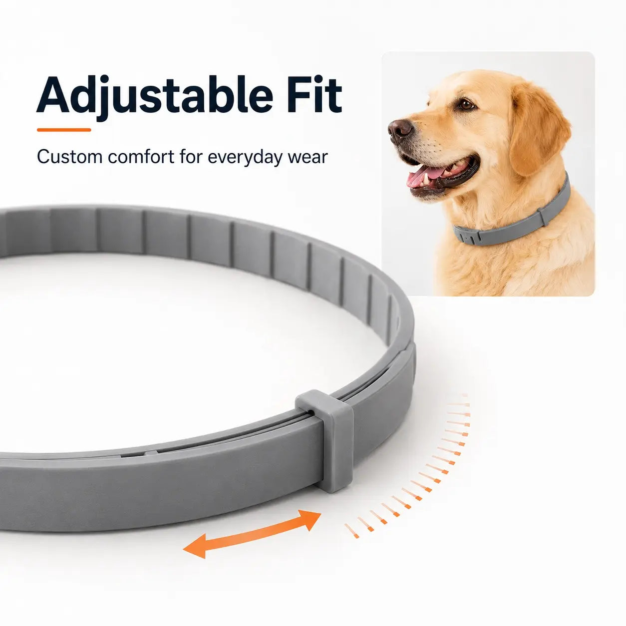 Adjustable Lightweight Dog Collar for Large Breeds Over 18 lbs with Fresh Scent for Daily Wear and Outdoor Activities