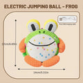 Motion-activated interactive dog toy ball in frog design