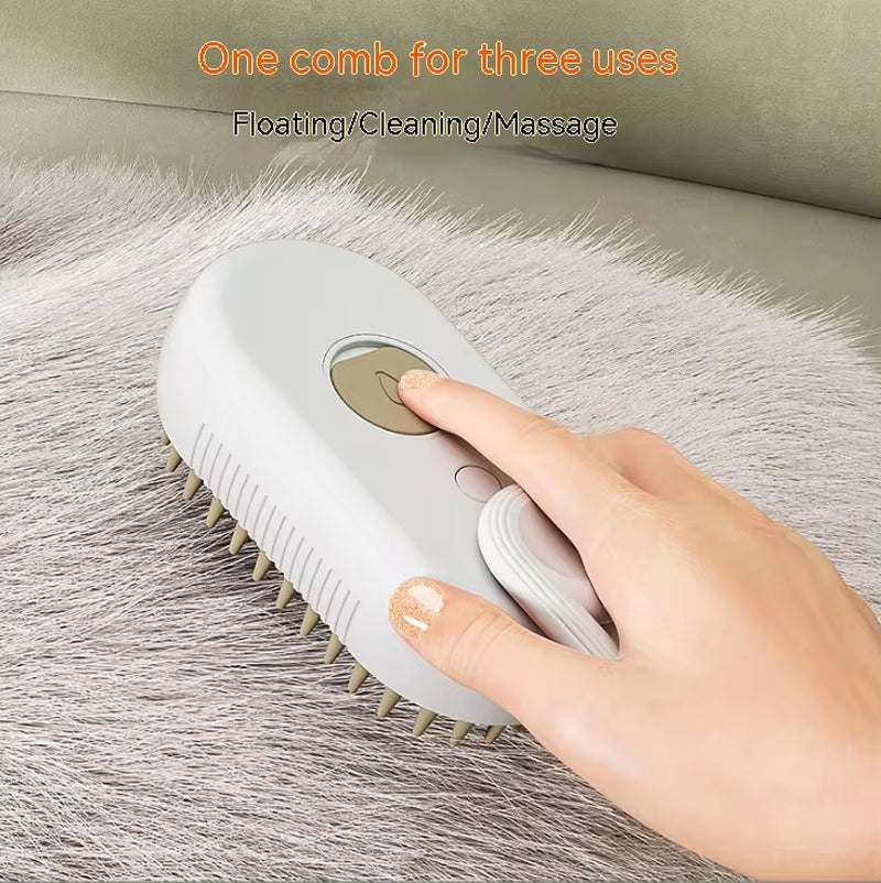 Electric pet brush charging by USB with color options