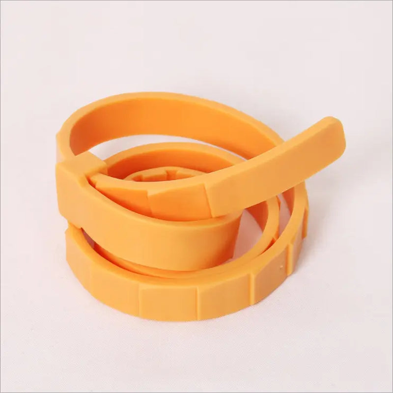 Adjustable lightweight dog collar in orange for large dogs