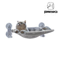 POMESEA cat window perch with glow-in-the-dark hook design