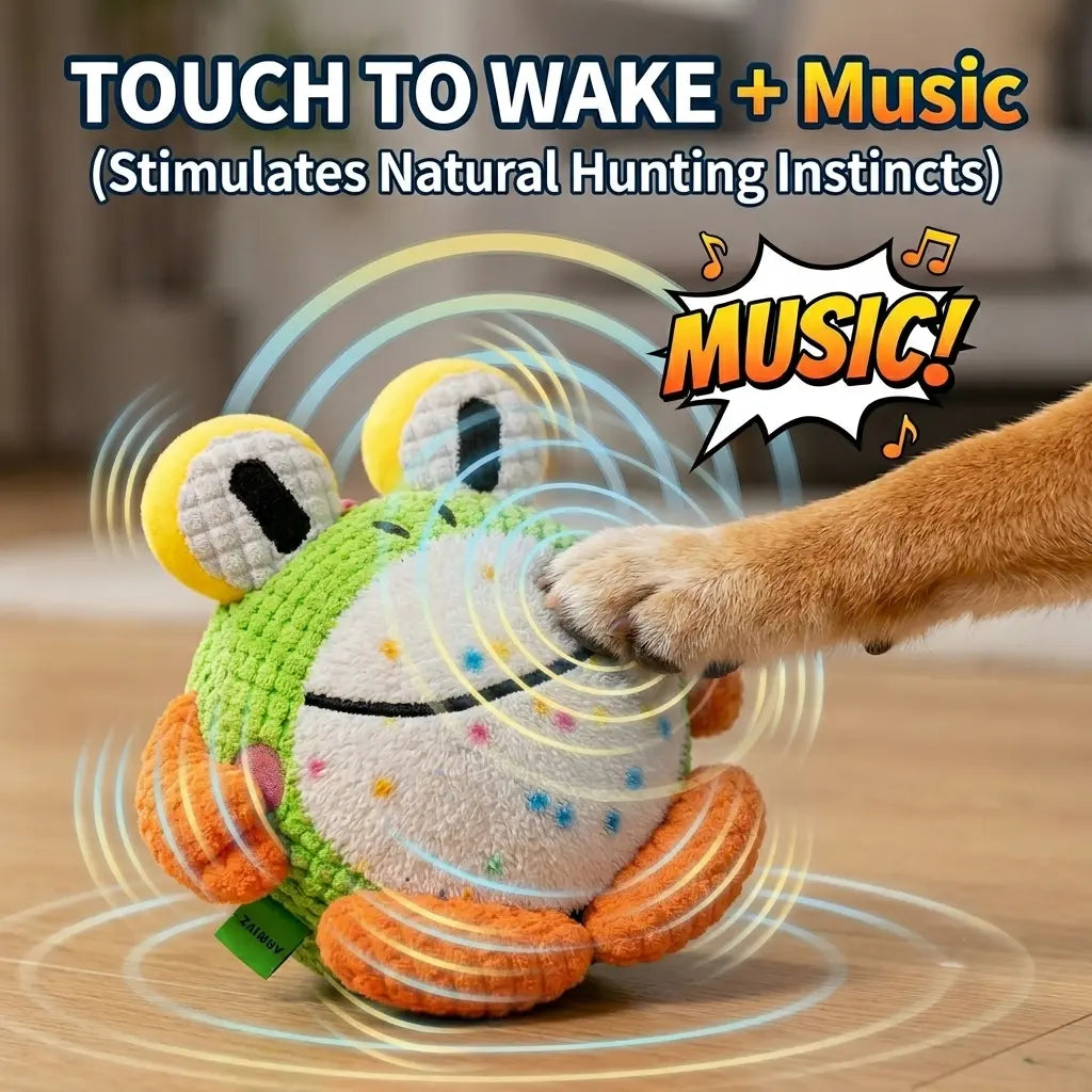 Dog toy ball with detachable washable cover and USB cable