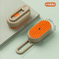4-in-1 electric spray grooming brush for cats and dogs in white